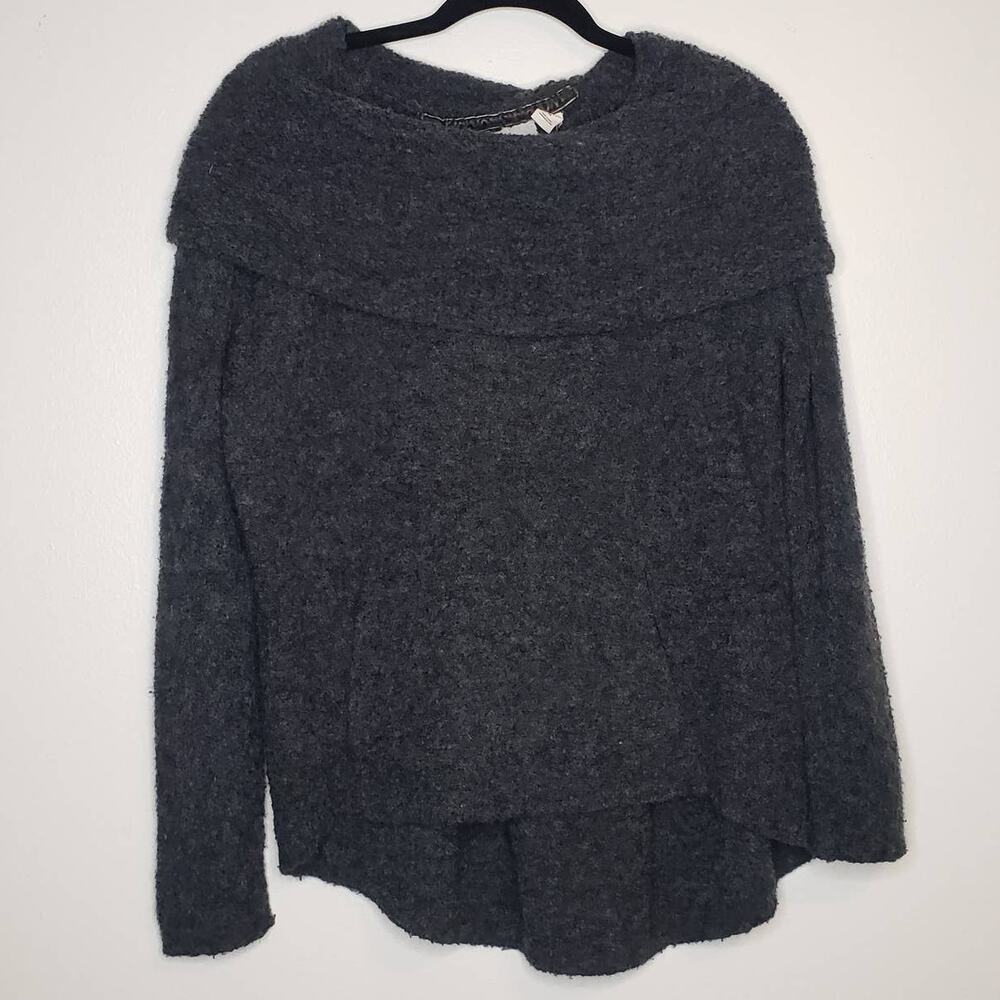 Angel of the North| Gray Cowlneck Sweater